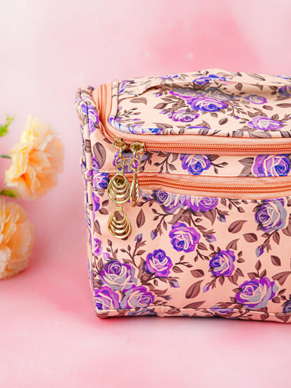 Floral Print Travel Pouch - WBG1954