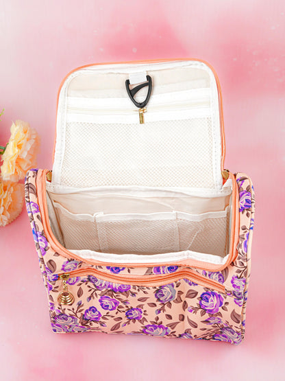 Floral Print Travel Pouch - WBG1954