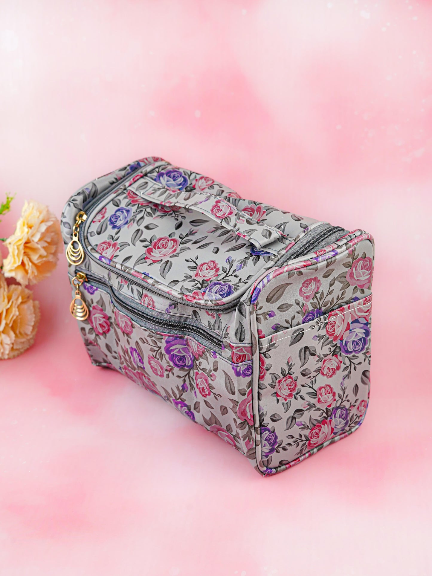 Floral Print Travel Pouch - WBG1954