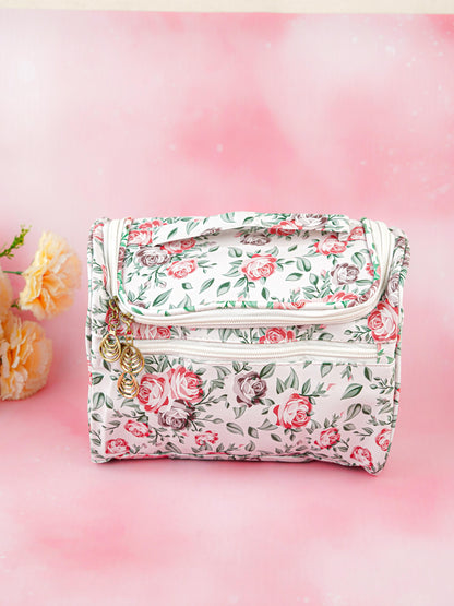 Floral Print Travel Pouch - WBG1954