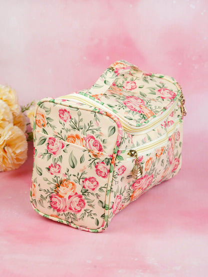 Floral Print Travel Pouch - WBG1954