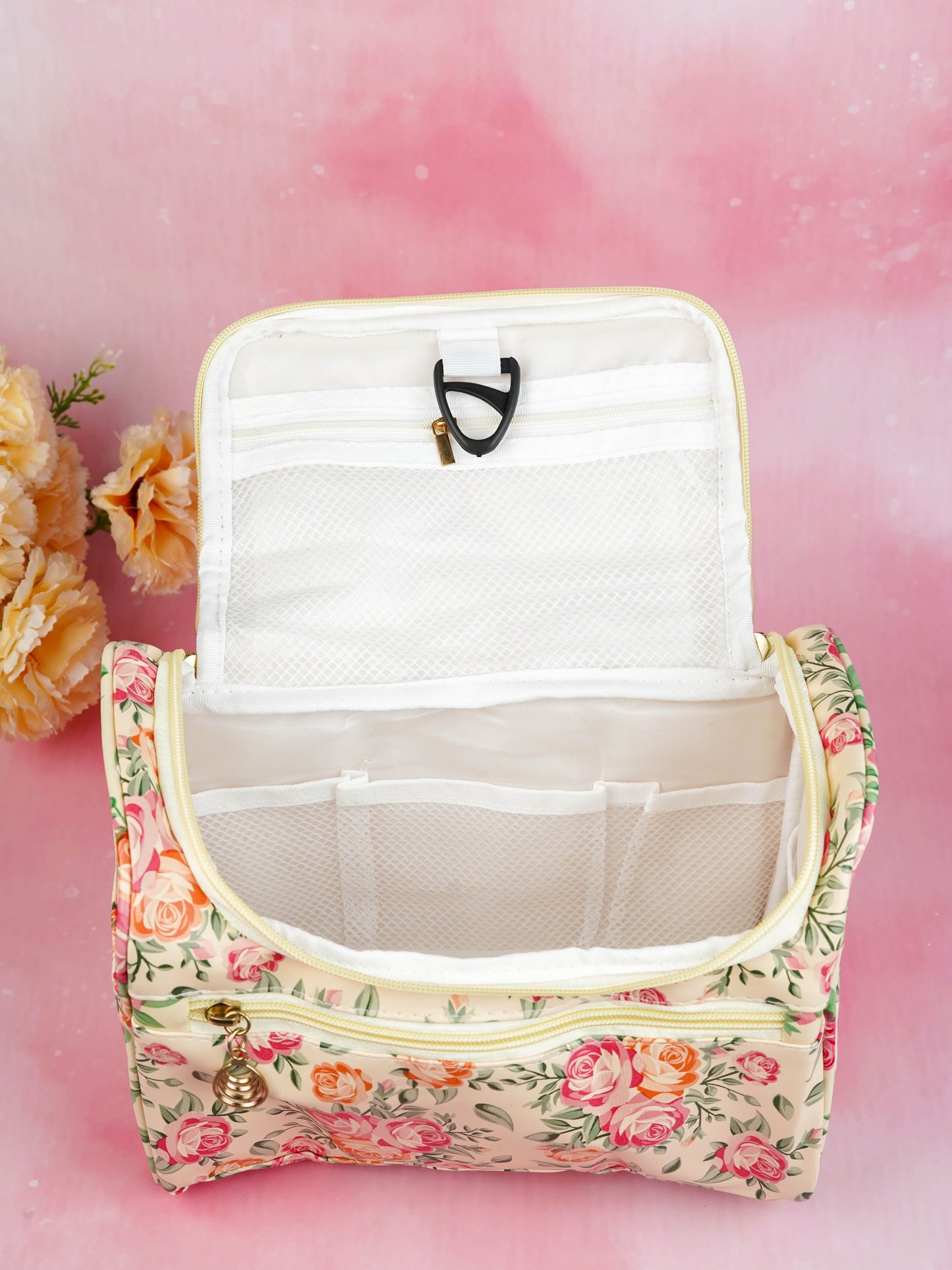 Floral Print Travel Pouch - WBG1954