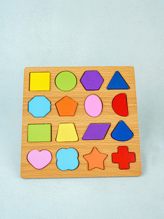 Kids - Wooden Puzzle Board - Shapes - WBG1965-4