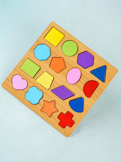 Kids - Wooden Puzzle Board - Shapes - WBG1965-4