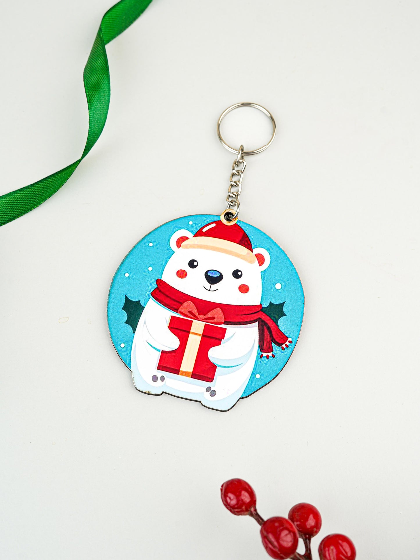 Christmas - Polar Bear Keychain - WBG1966