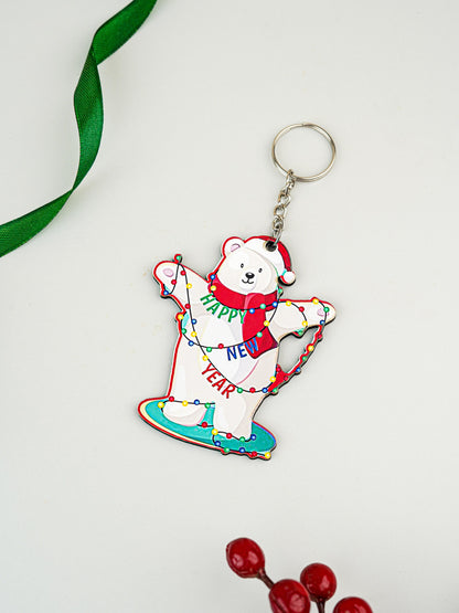 Christmas - Polar Bear Keychain - WBG1967