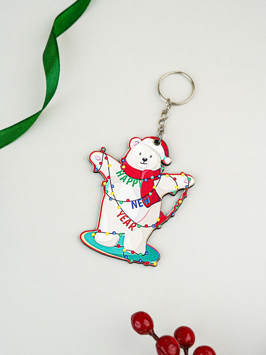 Christmas - Polar Bear Keychain - WBG1967