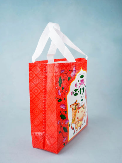 Non Woven Bag - Pichwai Print - 11x9 inch - WBG2103