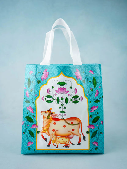 Non Woven Bag - Pichwai Print - 11x9 inch - WBG2103