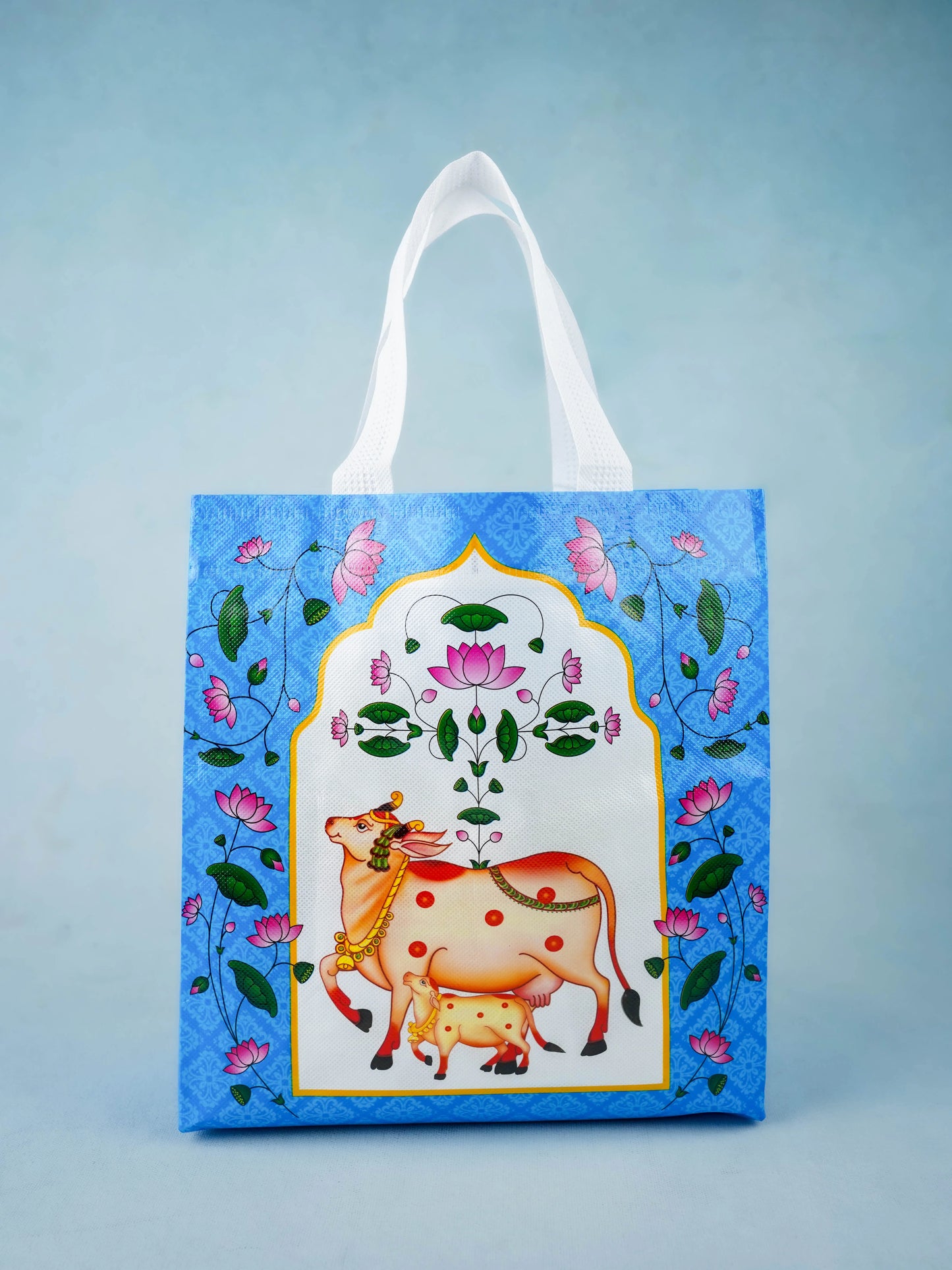 Non Woven Bag - Pichwai Print - 11x9 inch - WBG2103