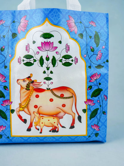 Non Woven Bag - Pichwai Print - 11x9 inch - WBG2103