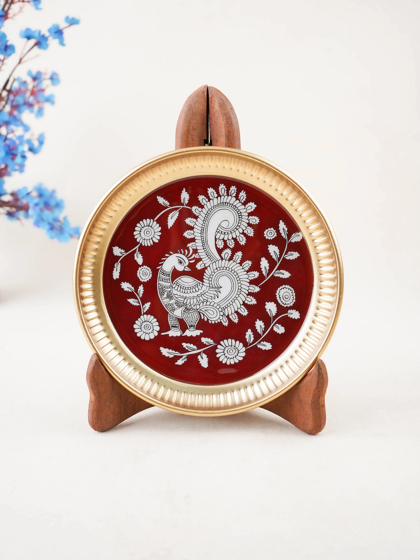 Iron Plate with Annapakshi Print - 6 inch - WBG2104-1