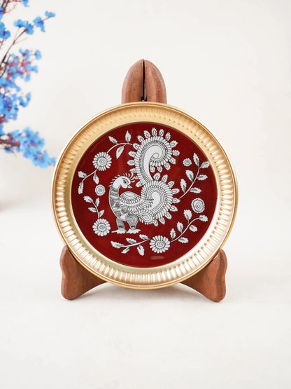 Iron Plate with Annapakshi Print - 6 inch - WBG2104-1