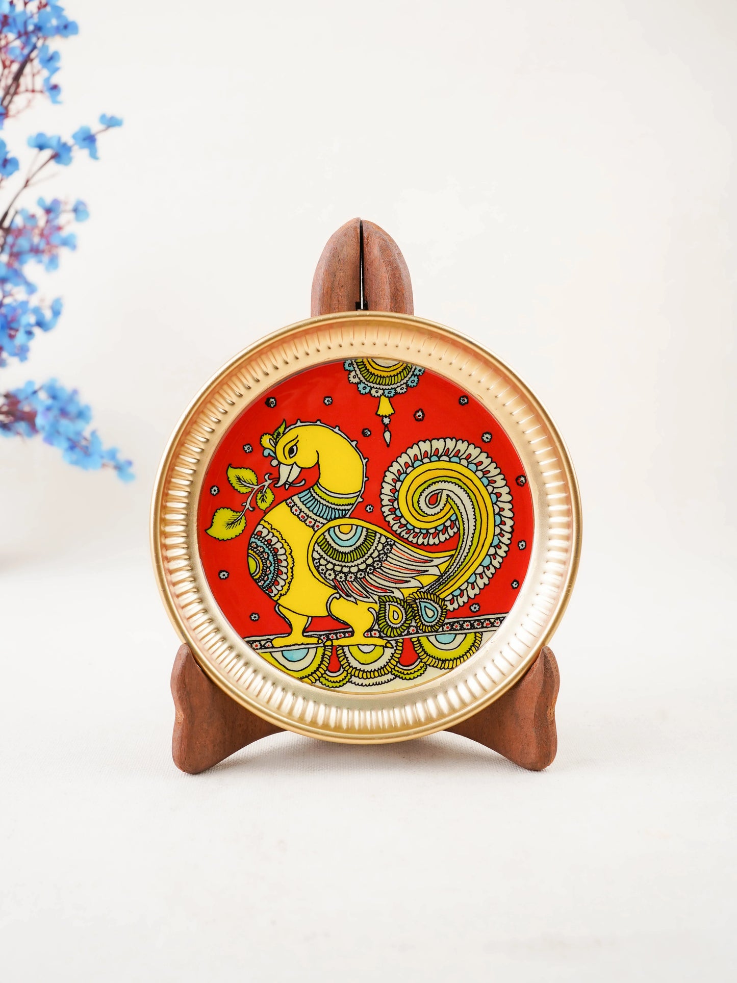 Iron Plate with Annapakshi Print - 6 inch - WBG2104-4