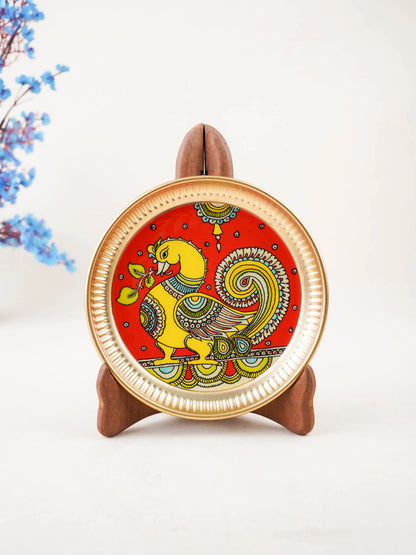 Iron Plate with Annapakshi Print - 6 inch - WBG2104-4