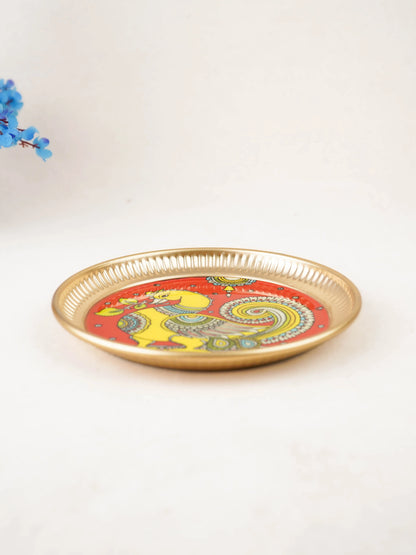 Iron Plate with Annapakshi Print - 6 inch - WBG2104-4