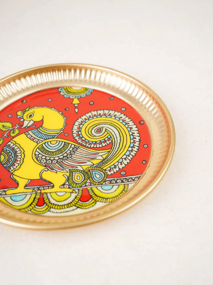 Iron Plate with Annapakshi Print - 6 inch - WBG2104-4