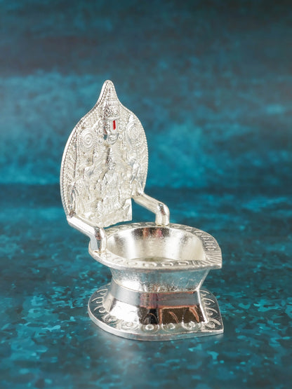 Zinc Alloy Tirupathi Balji with Gajalakshmi Vilakku - 4 inch - WBG2122