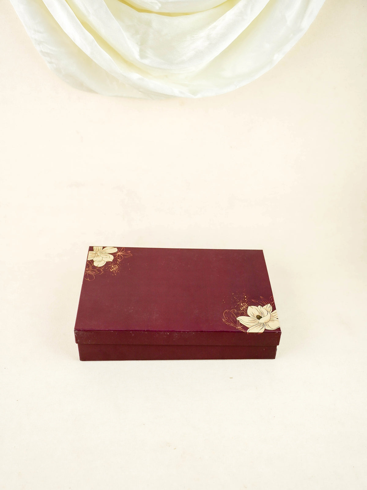 Deepavali: Box with Swastik Diya, Twister Diya & Dry Fruits - WDC0025