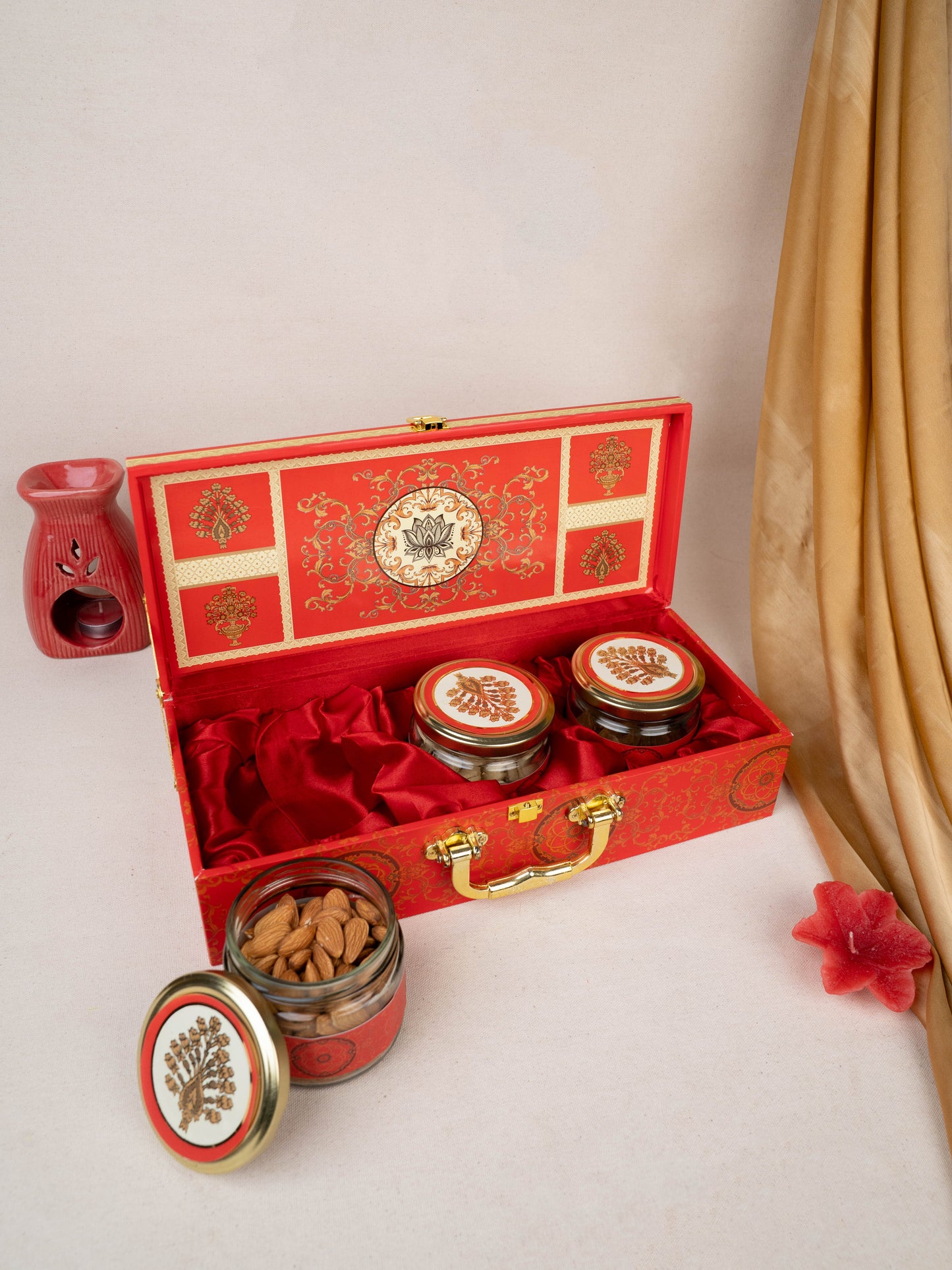 Deepavali: Dry Fruit Box with Dry Fruits - Pack of 3 - WGC0076
