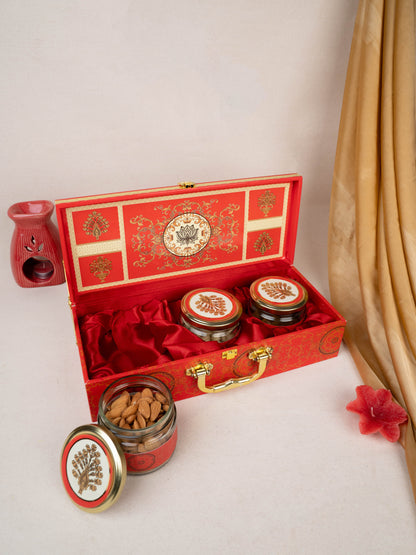 Deepavali: Dry Fruit Box with Dry Fruits - Pack of 3 - WGC0076