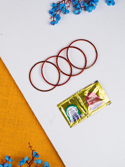 Navratri Combo: Tissue Bag, Lotus Plate, Saffron & Blouse Bit & Manjal Kumkum - WGC0080