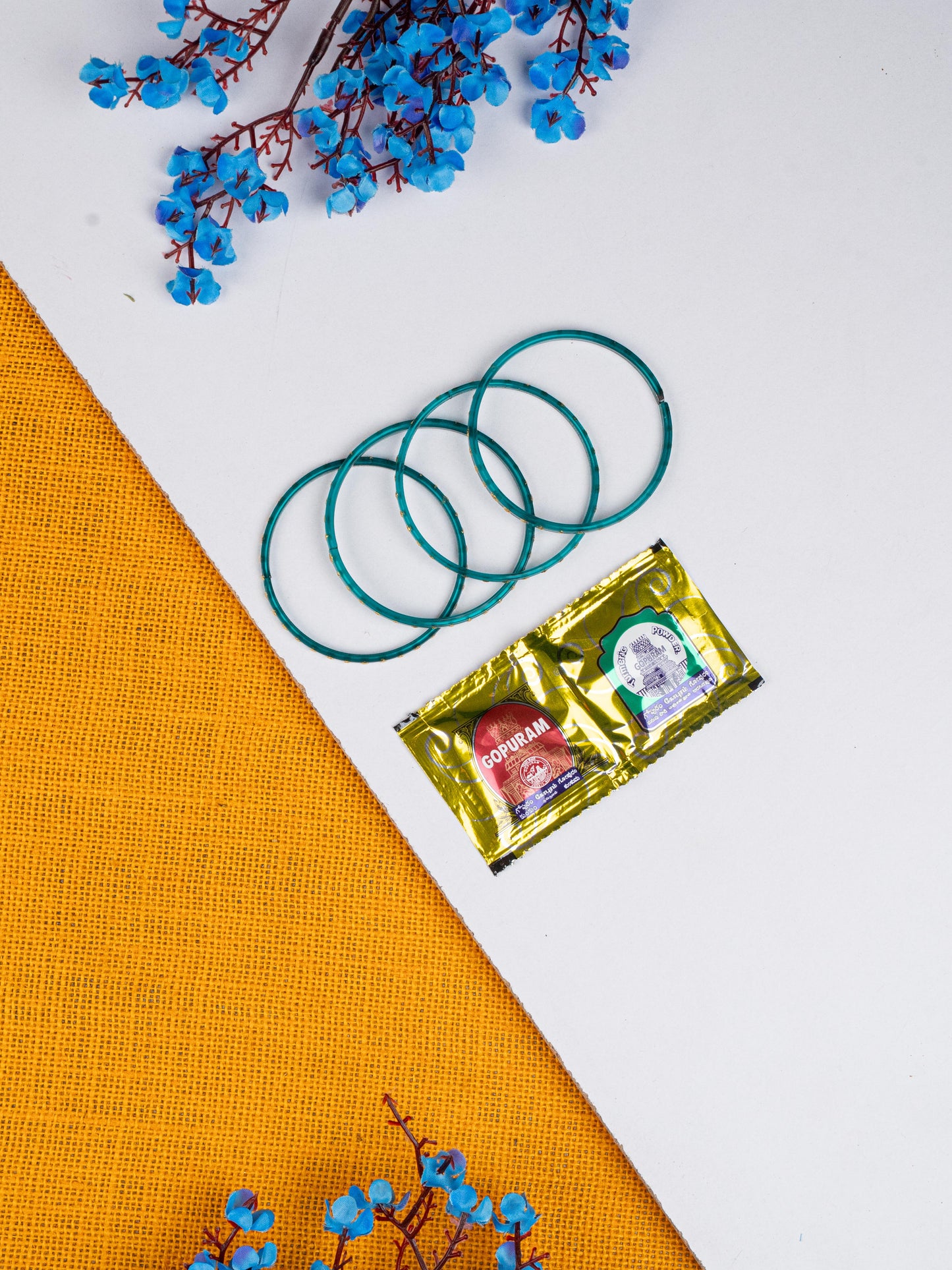 Navratri Combo: Non-Woven Bag with Bangle Box & Haldi kumkum Bangles - WGC0081