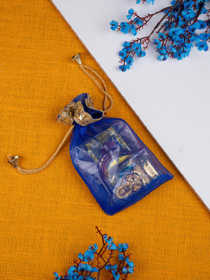Navratri Combo: String Bag, Murti Ganesha with Manjal Kumkum Bangles - WGC0083