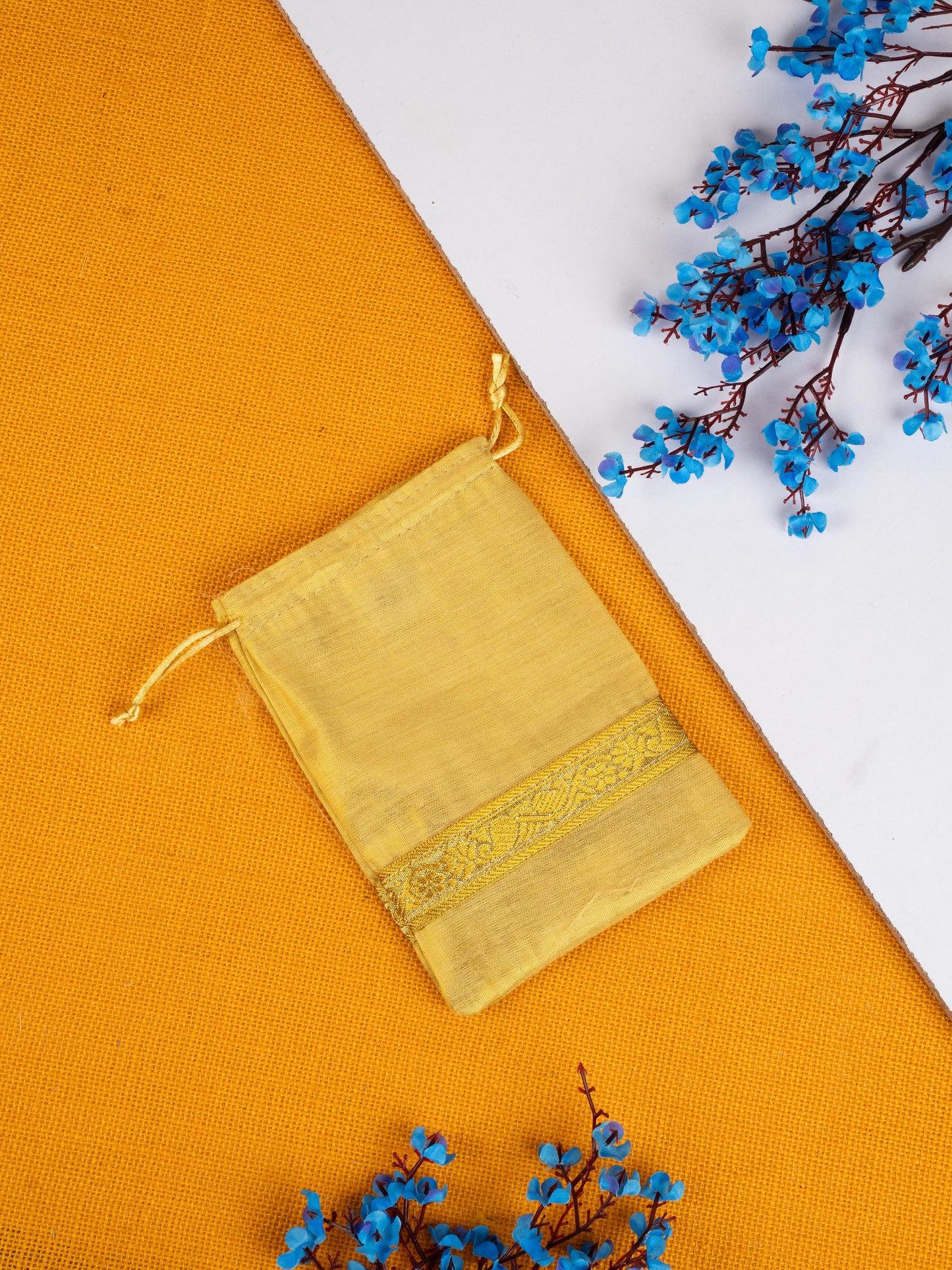Navratri Combo: String Bag with Tulasi Maadam & Haldi Kumkum Bangles - WGC0086