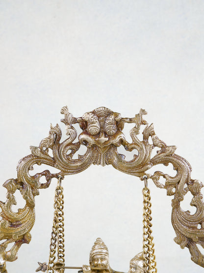 Brass Radha Krishna in Swing - WL1053
