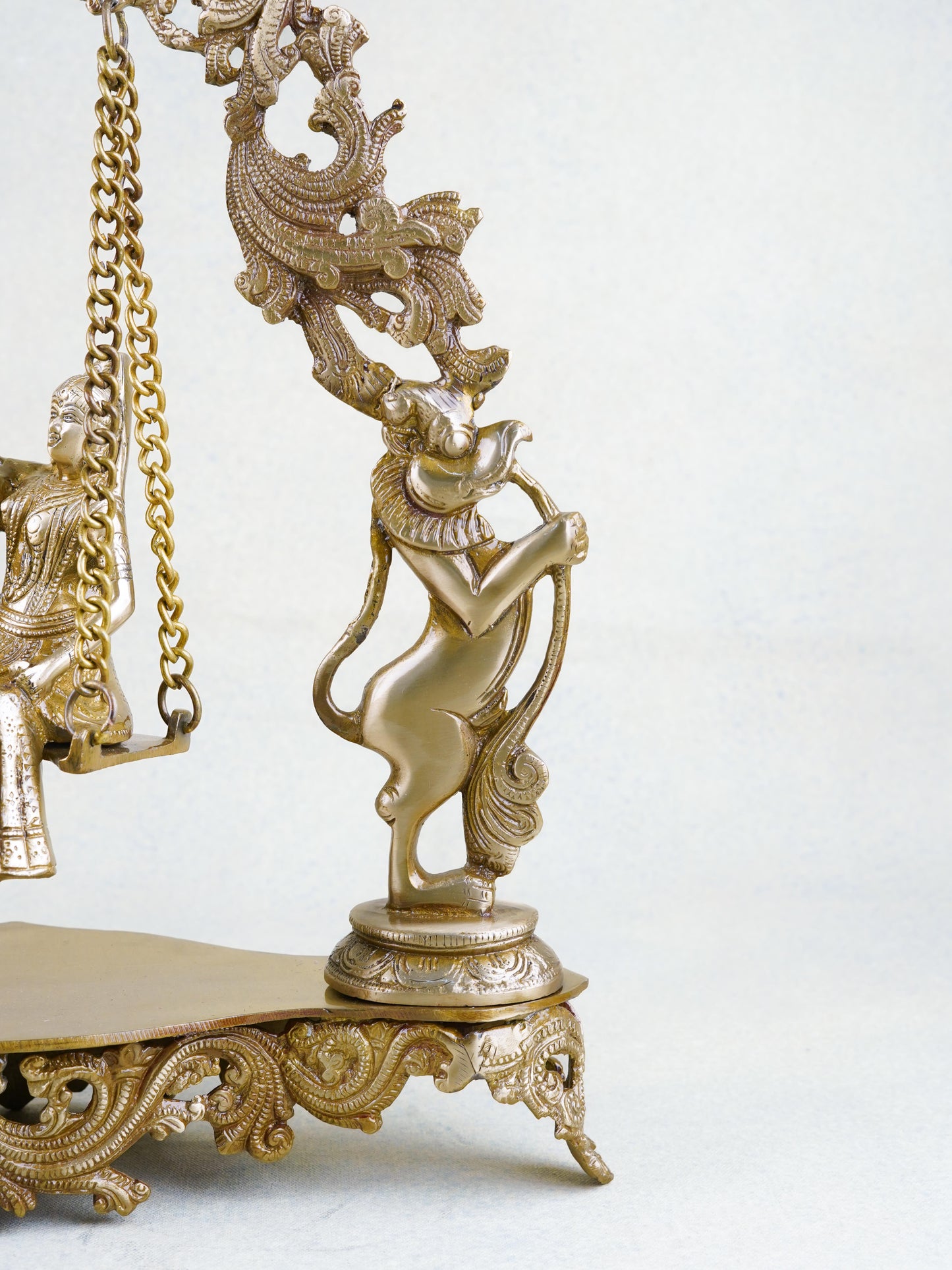 Brass Radha Krishna in Swing - WL1053