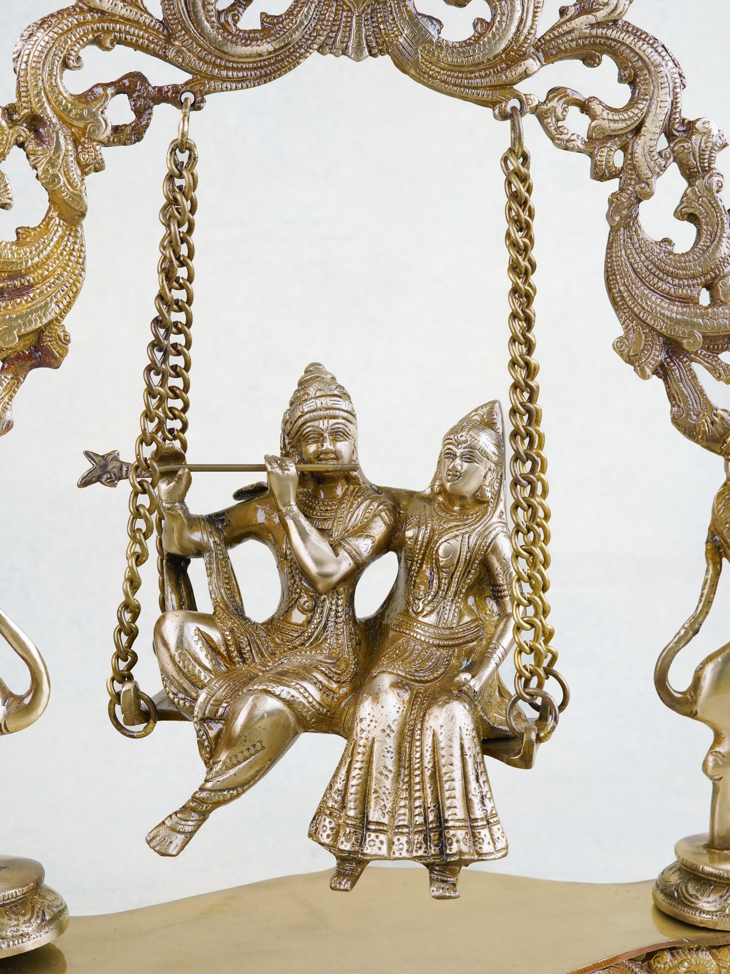 Brass Radha Krishna in Swing - WL1053