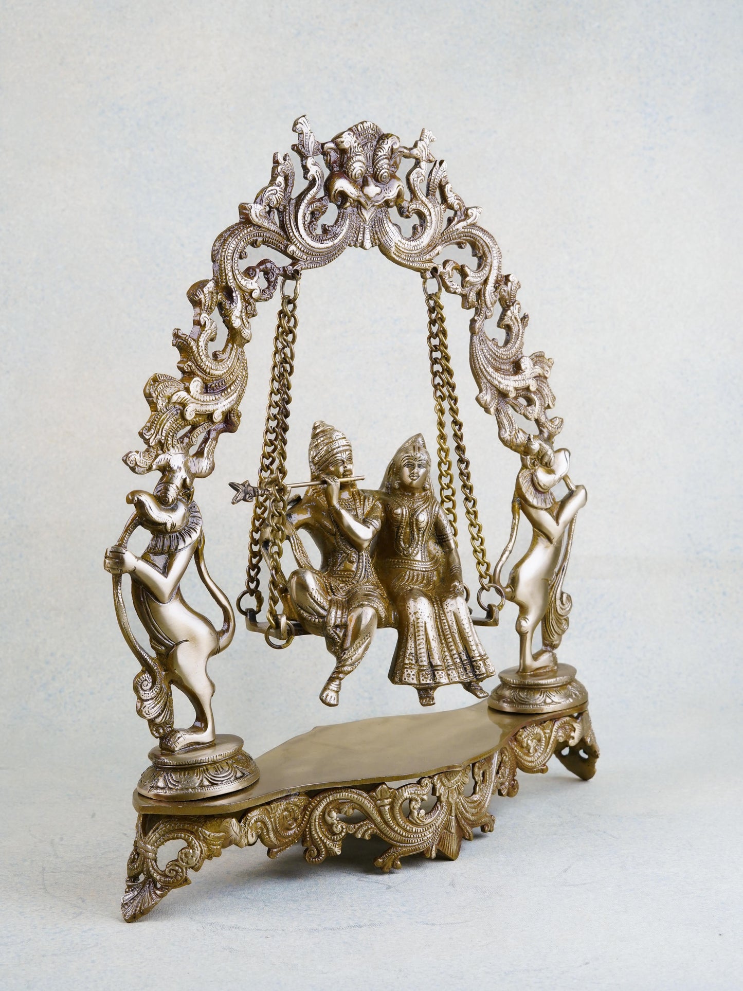 Brass Radha Krishna in Swing - WL1053