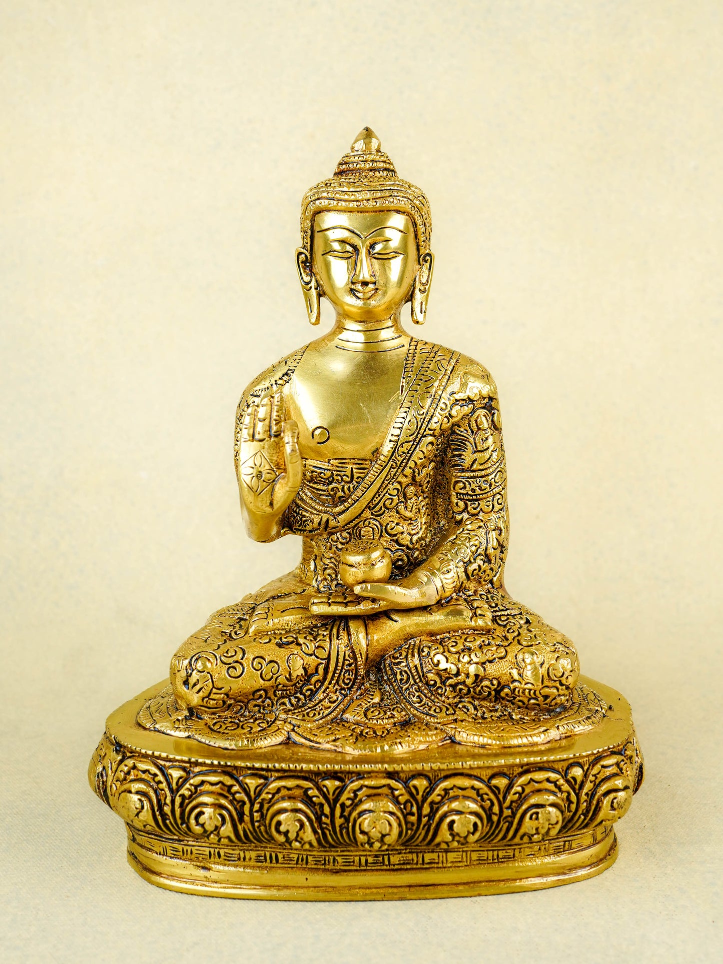 Brass Buddha Blessing Idol - WL1573