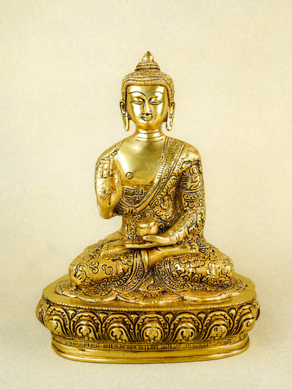 Brass Buddha Blessing Idol - WL1573