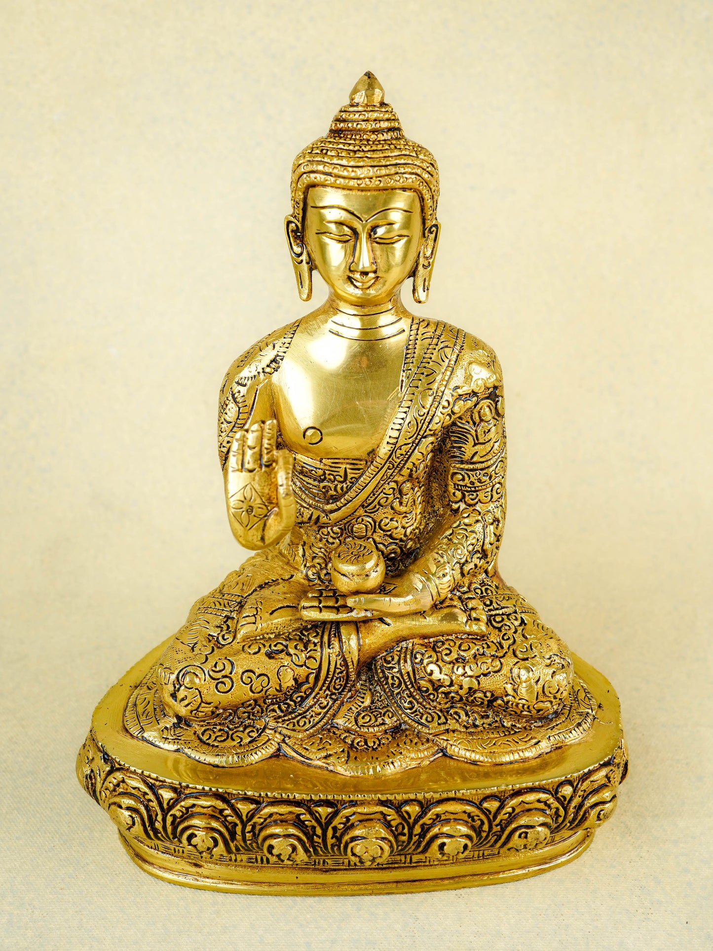 Brass Buddha Blessing Idol - WL1573