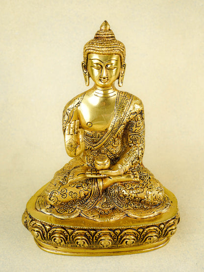 Brass Buddha Blessing Idol - WL1573