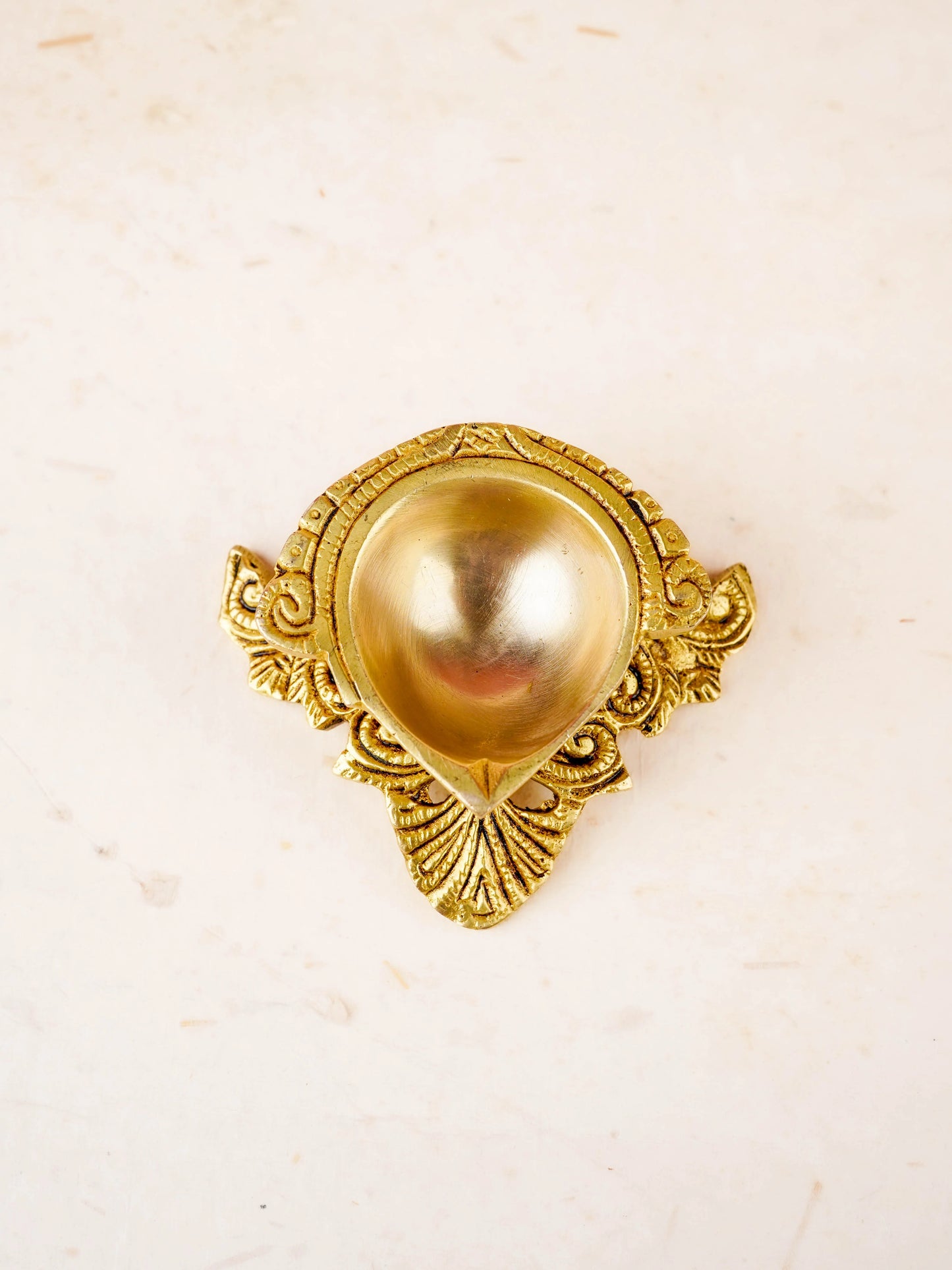 Brass Decorative Diya - Gold Finish - WL2095-1