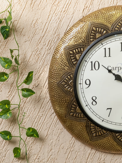 Wall Clock with Floral Design (18 inch) - WL2936