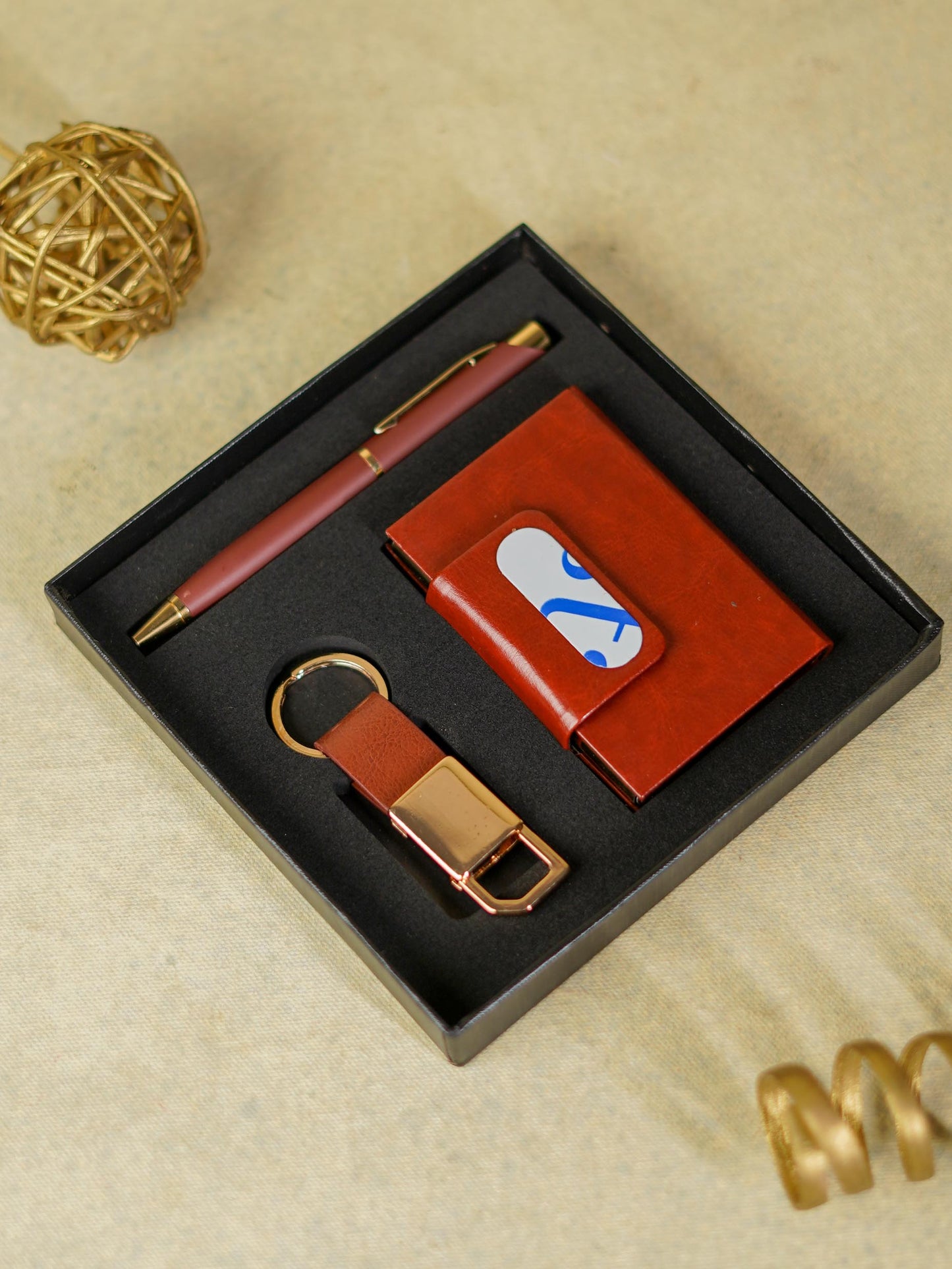 Corporate Gift - Bi fold Wallet Combo - Brown - BCG0118