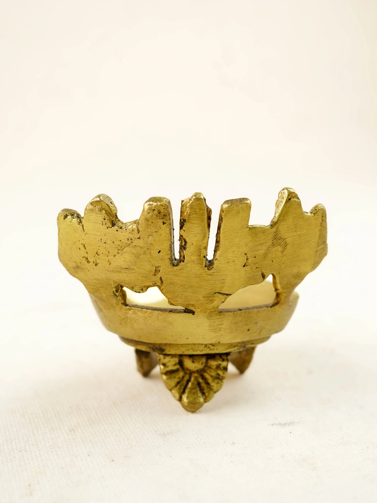 Brass Shank Chakra Nama Diya - WL4440-1