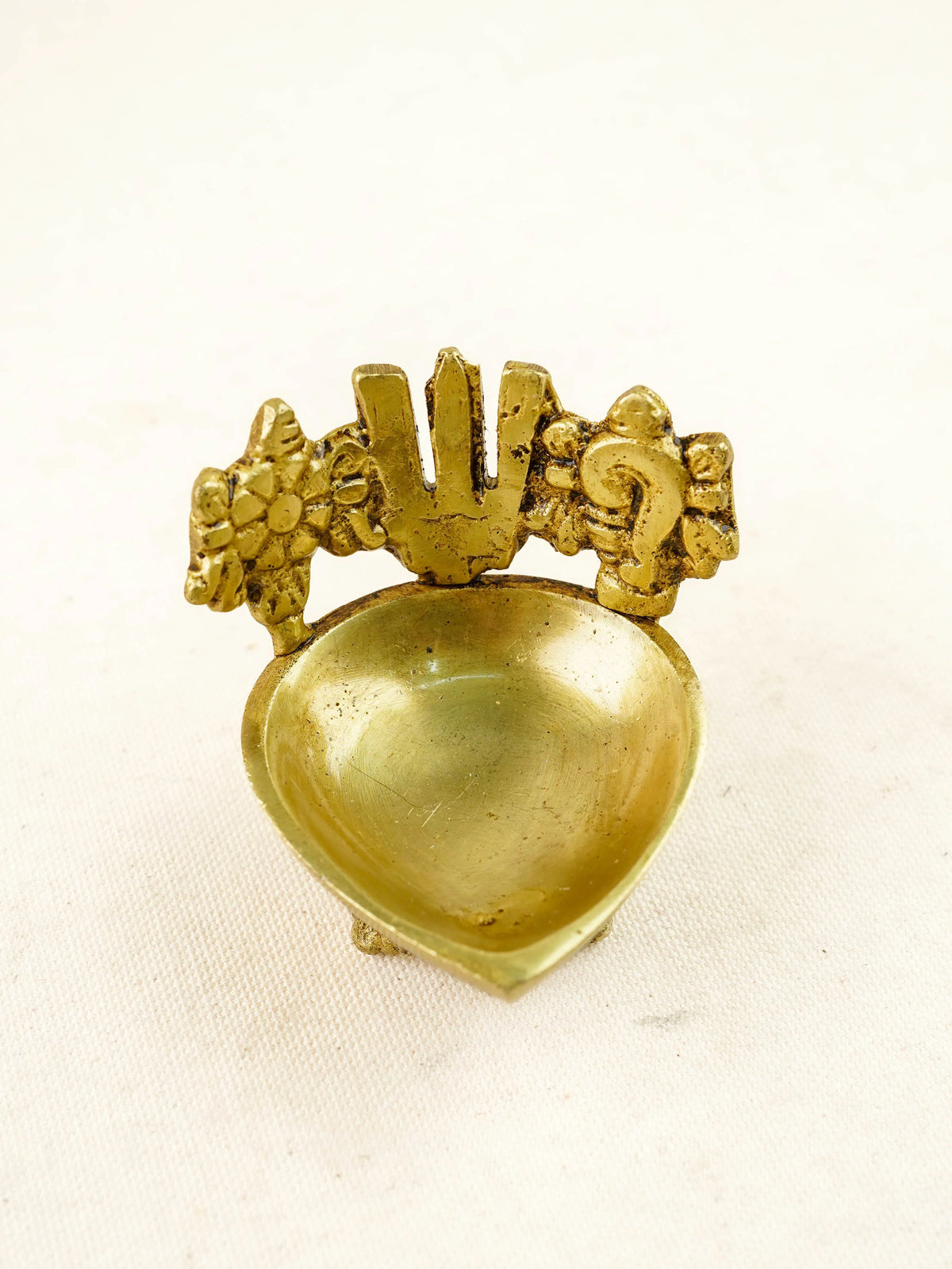 Brass Shank Chakra Nama Diya - WL4440-1