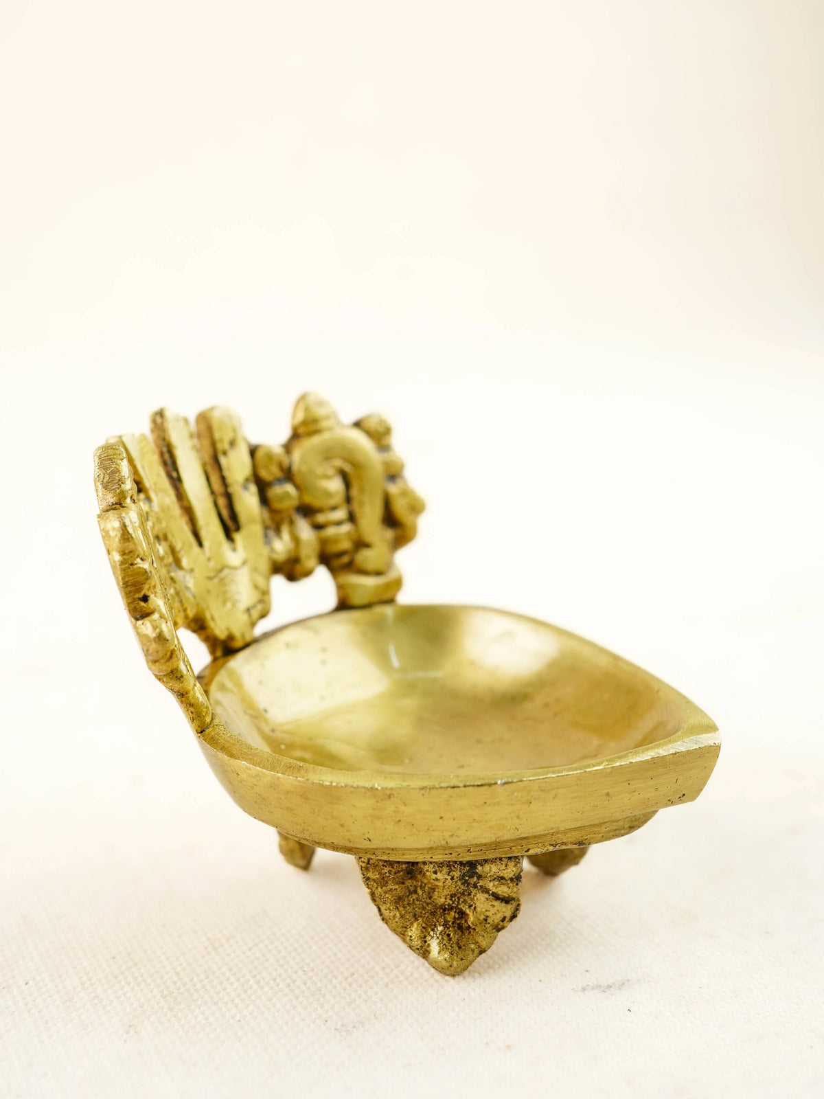Brass Shank Chakra Nama Diya - WL4440-1