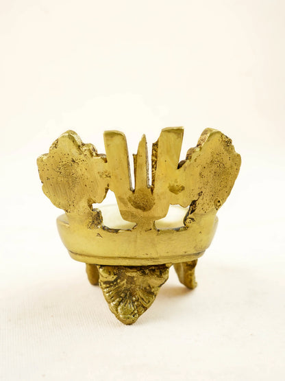 Brass Shank Chakra Nama Diya - WL4440-2