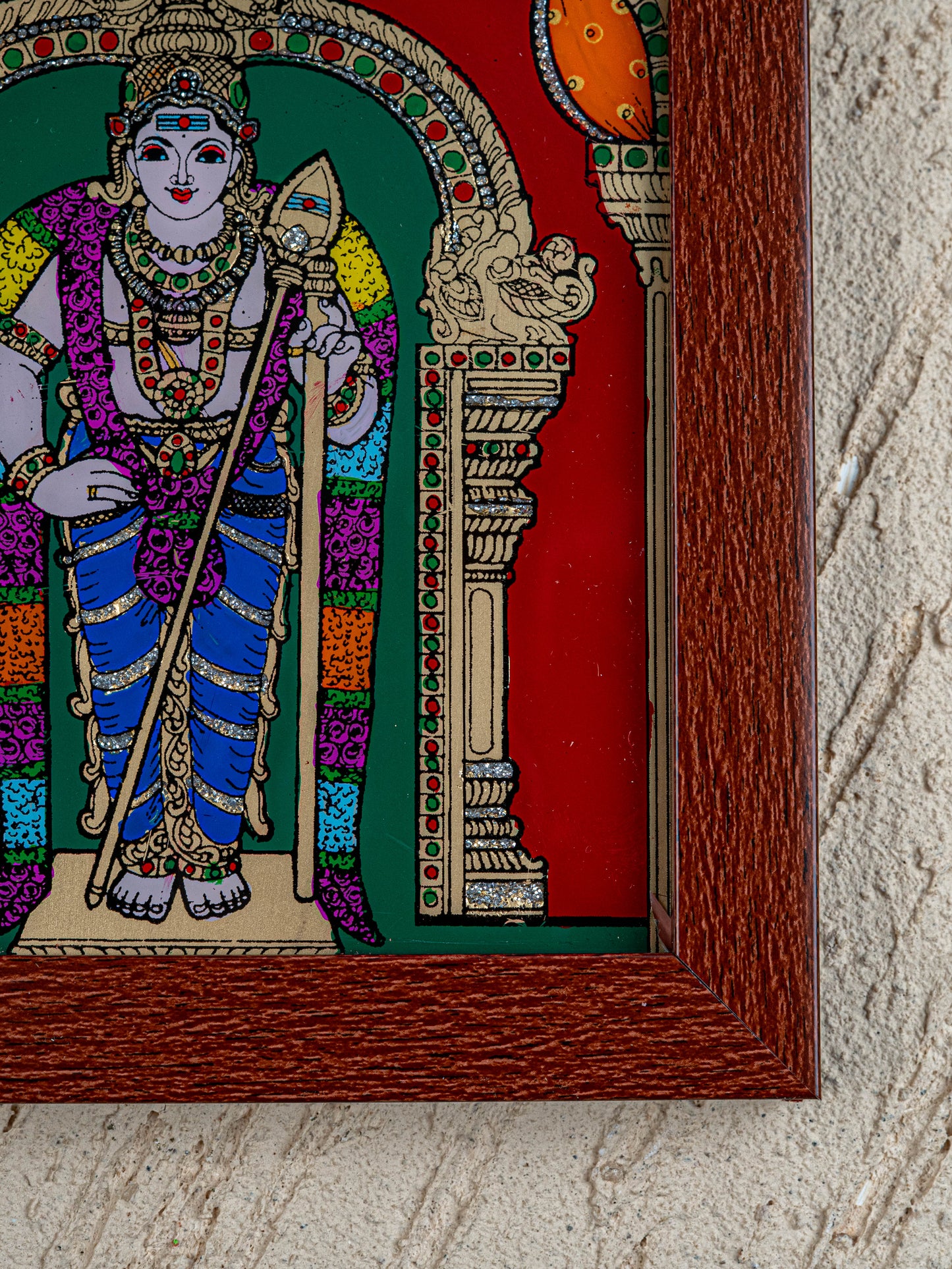 Murugan Glass Reverse Painting Frame - 8 x 6 inch - WL4560-5