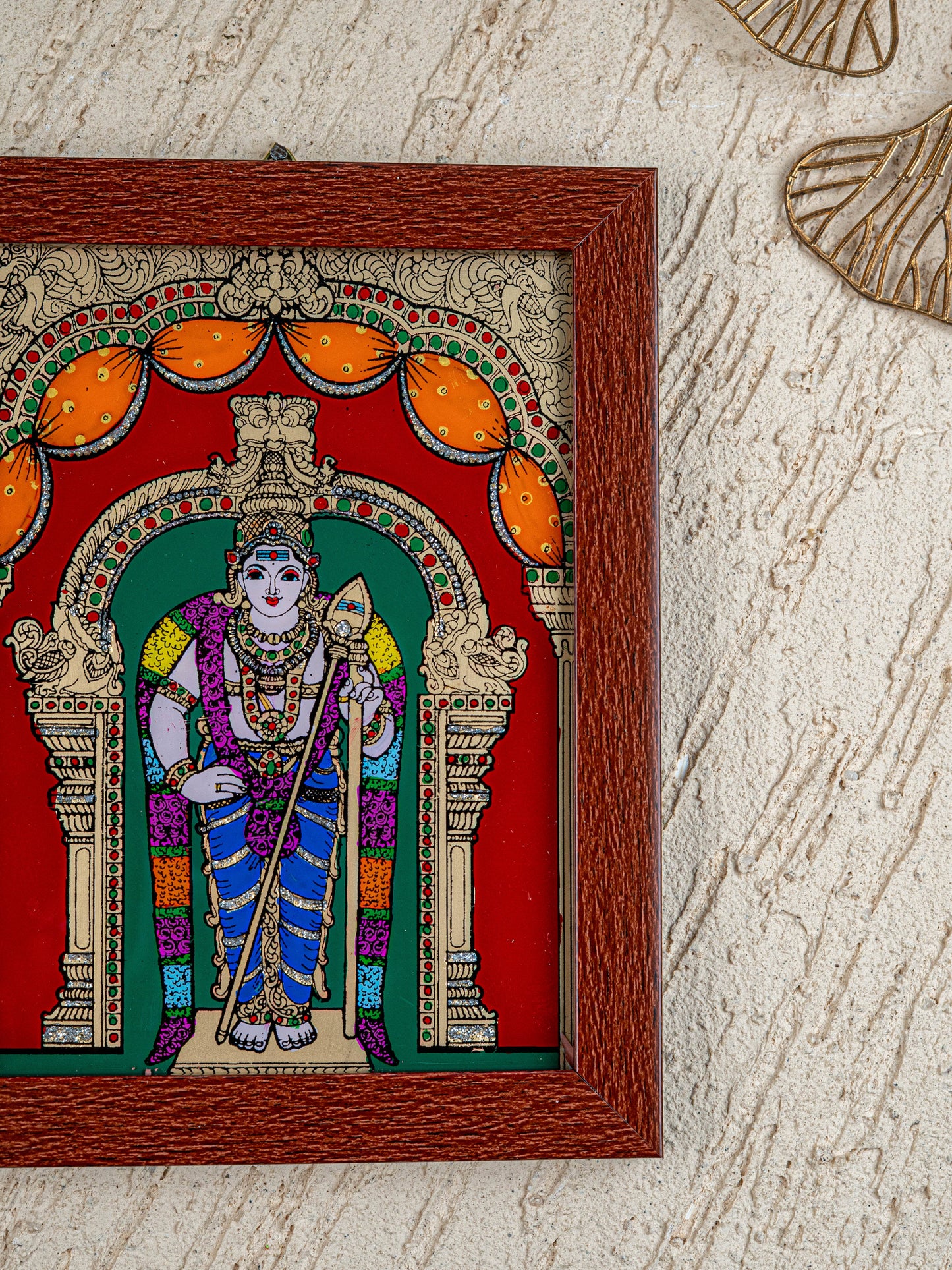 Murugan Glass Reverse Painting Frame - 8 x 6 inch - WL4560-5