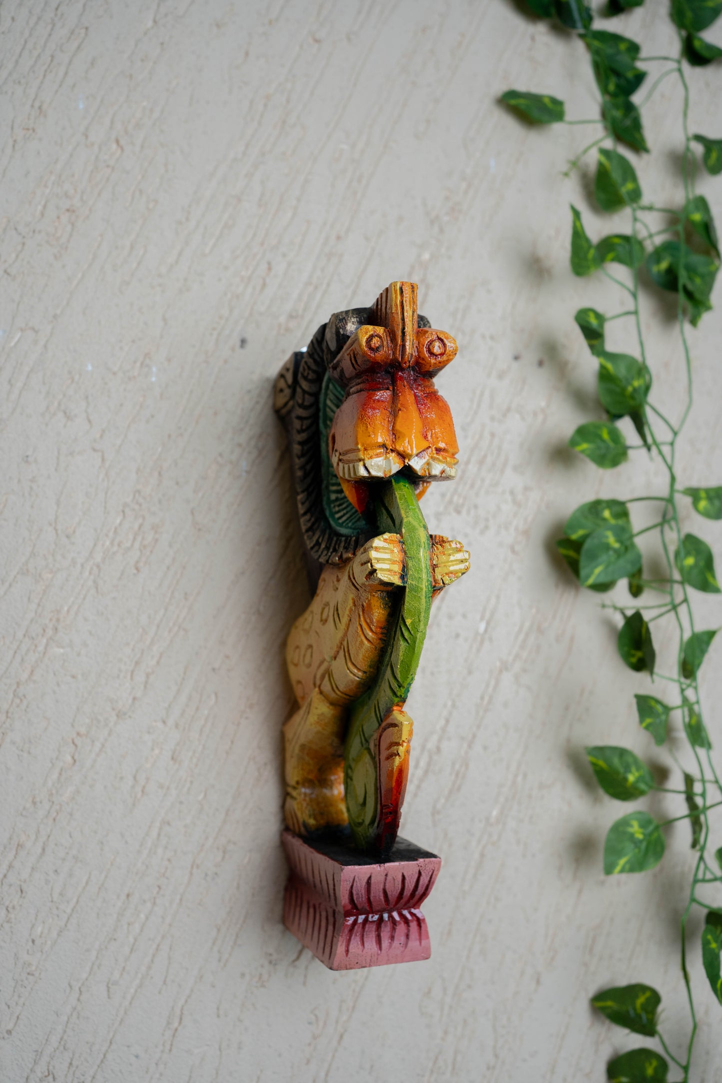 Wooden Carved Yazhi Bracket - 12 inch - Set of 2 - WL4789