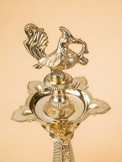 Brass Annapakshi Kuthu Vilakku - 24 inch - WL4997