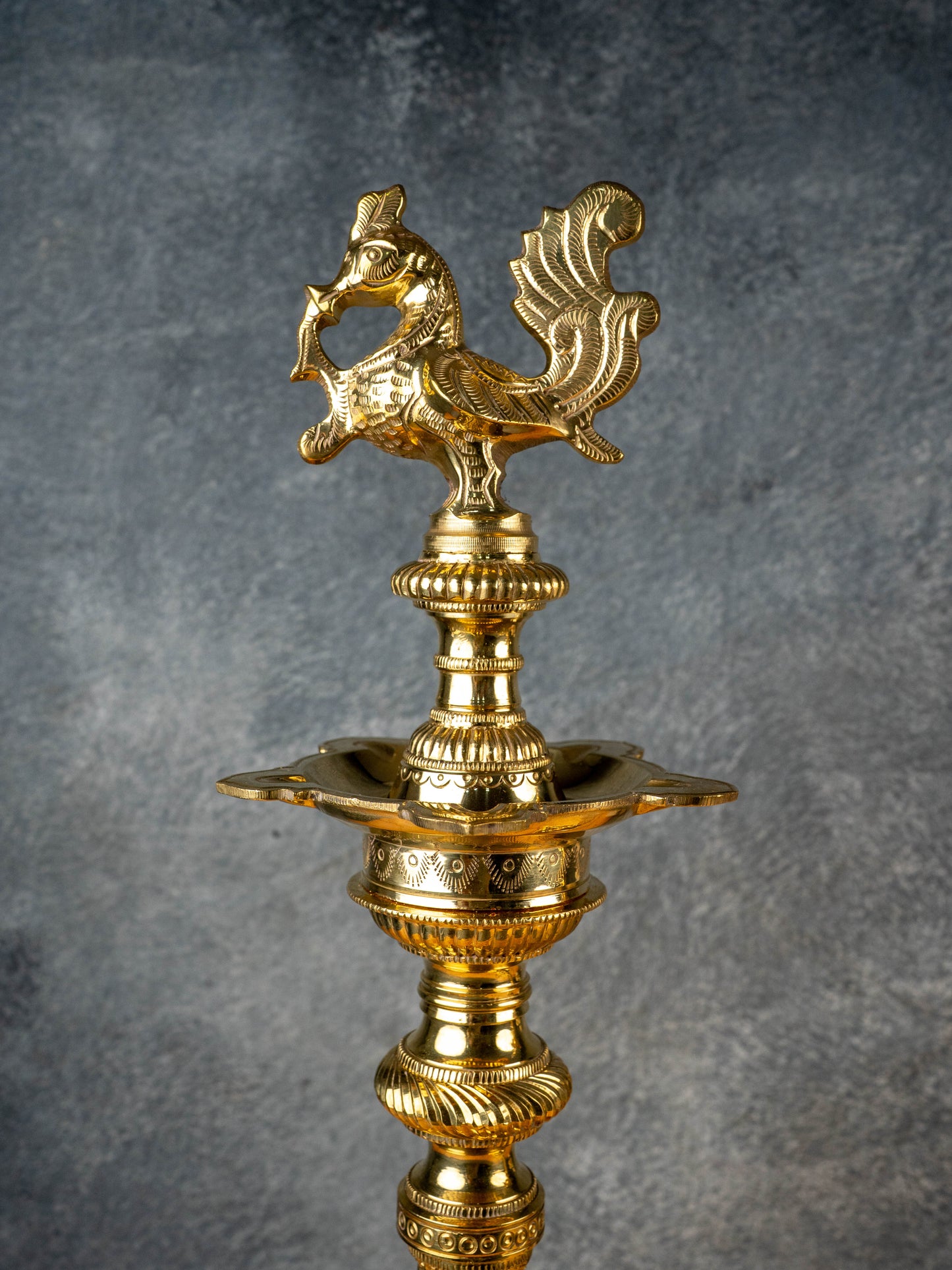 Brass Annapakshi Kuthu Vilakku - 22 inch - WL4999