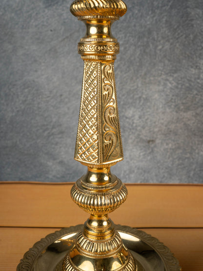 Brass Annapakshi Kuthu Vilakku - 22 inch - WL4999